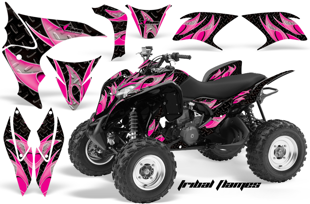 Honda TRX 700 Graphics TRIBAL-FLAME PINK BLACK